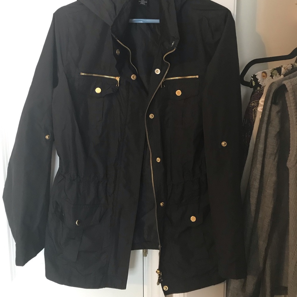 style & co black light rain jacket 🧥
